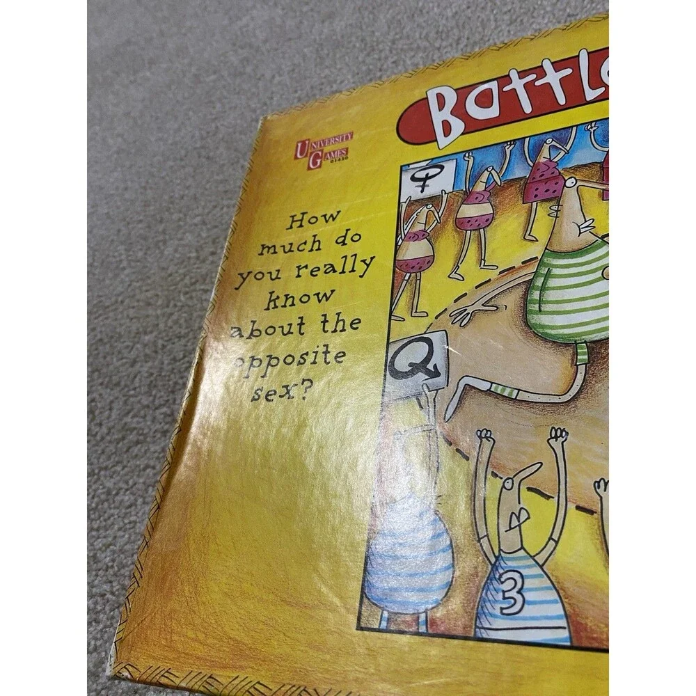 Battle of the Sexes Board Game 1997 University Games Incomplete